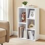 Bookcase Floor Standing Storage Unit Wooden Bookshelf, thumbnail 1 of 12