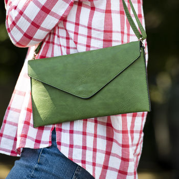 Personalised Women's Envelope Clutch Bag, 4 of 7
