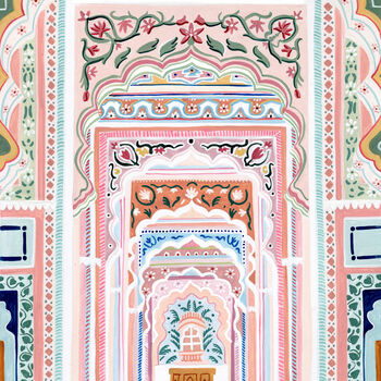 Patrika Gate, Jaipur India Travel Art Print, 7 of 7