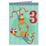 Monkeys 3rd Birthday Card, thumbnail 2 of 2