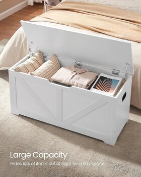 Storage Chest And Blanket Box With Safety Hinges, 3 of 11