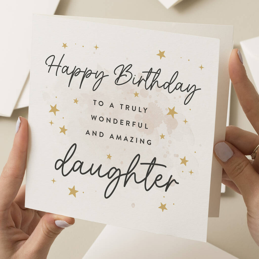Special Birthday Card Daughter By Twist Stationery