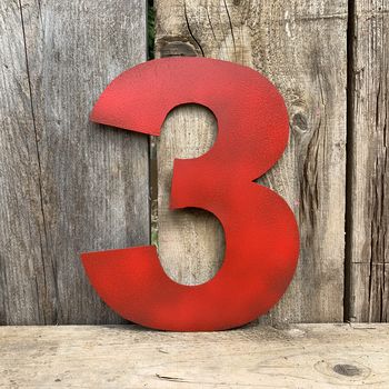 Large Metal House Numbers, 4 of 8