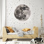 Moon And Stars Fabric Wall Sticker, thumbnail 3 of 6
