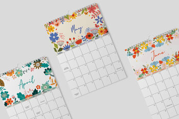 2026 Calendar | Floral Calendar | 2026 Wall Calendar, 3 of 6