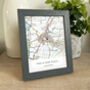 Favourite UK Map Personalised Print With Grey Frame, thumbnail 7 of 10
