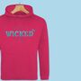 'A Little Bit Wicked' Glittery Teens/Adults Hoodie, thumbnail 2 of 12