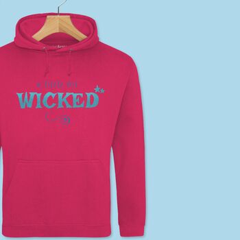 'A Little Bit Wicked' Glittery Teens/Adults Hoodie, 2 of 12