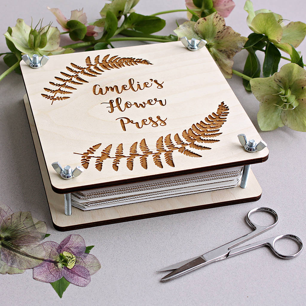 Personalised Wedding Or Anniversary Flower Press By Zoe Gibbons Studio