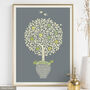 Silver Anniversary Gift Personalised Family Tree Print, thumbnail 3 of 12