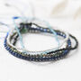 Dainty Gemstone Silk Thread Adjustable Bracelets, thumbnail 7 of 12
