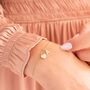 Letter And Charm Personalised Mixed Metal Bracelet, thumbnail 1 of 5