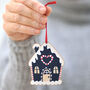 Gingerbread House Wooden Christmas Decoration, thumbnail 1 of 3