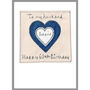 Personalised Heart Birthday Or Anniversary Card For Him, thumbnail 6 of 12