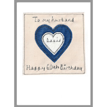 Personalised Heart Birthday Or Anniversary Card For Him, 6 of 12
