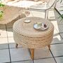 Eco Blend Jute Footstool Large, thumbnail 1 of 4
