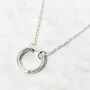 Sterling Silver Necklace With Openable Spring Clasp, thumbnail 1 of 5