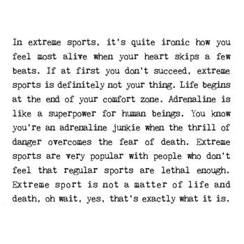 Sports Gift, Adrenaline Junkie Gift Print, 2 of 7