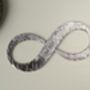 6th Anniversary Gift Iron Infinity Sculpture, thumbnail 4 of 7