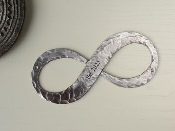 6th Anniversary Gift Iron Infinity Sculpture, 4 of 7