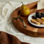 Lyon Wood Oval Serving Tray With Handles, thumbnail 3 of 3