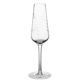 Luxury Etched Leaf Champagne Flute, 2 of 4