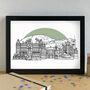 Weymouth Skyline Art Print Unframed, thumbnail 1 of 6