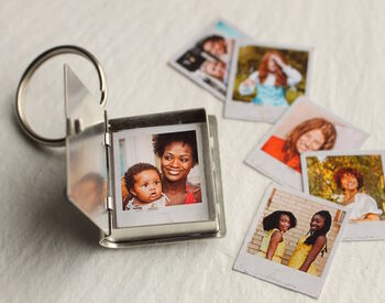 Engraved Symbol Silver Plated Family Album Keyring, 3 of 11
