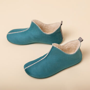 Snugtoes Light Weight Pixie Boot Slippers For Women Turquoise, 5 of 5