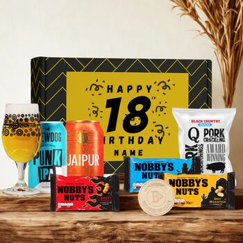 Personalised 18th Birthday Beer Gift Set, 6 of 11