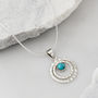 Infinity Universe Turquoise Silver Earrings, thumbnail 6 of 10