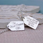 'The Most Precious Gift' Silver Tag Necklace, thumbnail 1 of 5