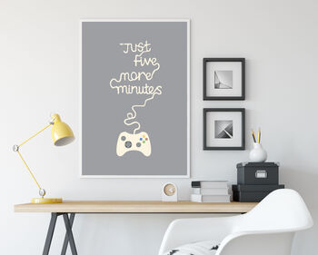 Video Game Poster, Five More Minutes, 2 of 3