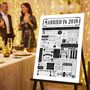 2018 Personalised 8th Bronze Wedding Anniversary Poster, thumbnail 11 of 11