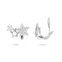 Triple Star Clip On Earrings, thumbnail 2 of 2