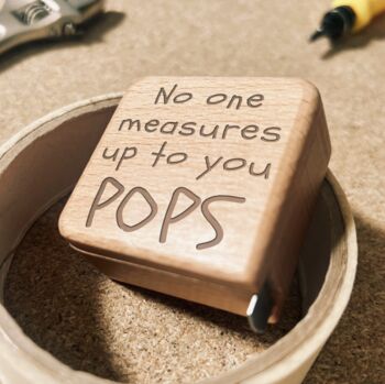 Personalised Wooden No One Measures Up To You Tape, 4 of 5