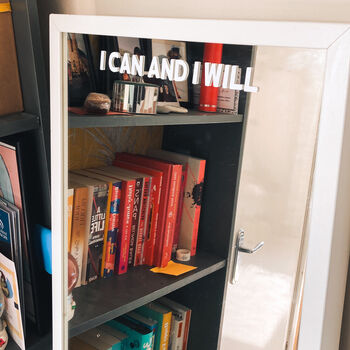 I Can And I Will Positive Affirmation Mirror Sticker, 3 of 3