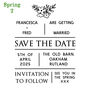 Save The Date Rubber Stamp | Personalised Save The Date, thumbnail 5 of 10