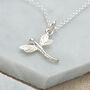 Sterling Silver Dragonfly Charm Necklace, thumbnail 1 of 6