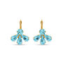 Aquamarine Blue Statement Crystal Earrings, thumbnail 3 of 4