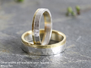 18ct Yellow Gold And Sterling Silver Wedding Band, 6 of 6