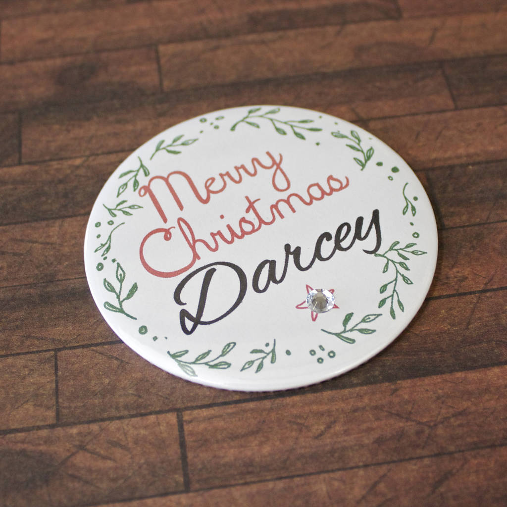 Personalised Merry Christmas Card By bedcrumb