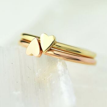 Handmade Solid Gold Heart Ring, 3 of 6