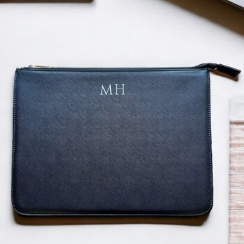 Personalised Monogram Faux Leather Document Holder, 4 of 6