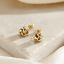 9ct Gold Knot Stud Earrings, thumbnail 2 of 6