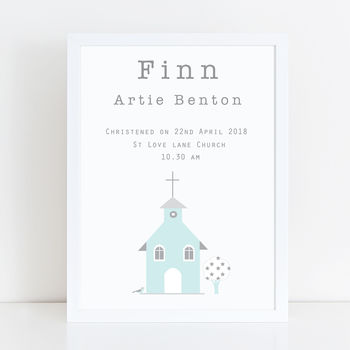 Christening, Baptism And Dedication Personalised Print, 2 of 5