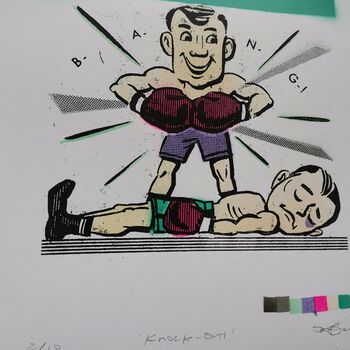 'Knock Out' Original Limited Edition Signed Art, 5 of 11