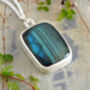 45ct Labradorite Necklace In Sterling Silver, thumbnail 1 of 5