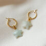 Aquamarine Star Earrings, thumbnail 1 of 3