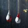 Ceramic Hanging Santa, thumbnail 1 of 2